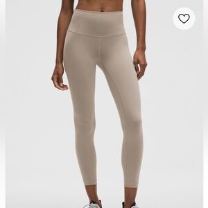 Lululemon High-Waisted Wunder Train Leggings 25” Size 6